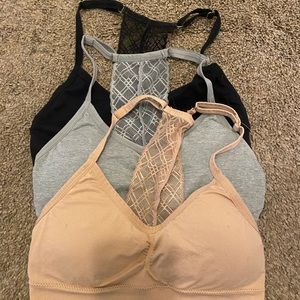 3 pc bralette set